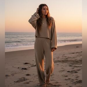 Free People Beach Set Of Sweater And Pants